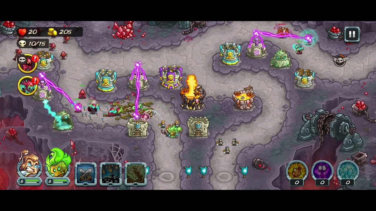 Kingdom Rush 5: Alliance -  Level 8: Carmine Mines ( Difficulty: Veteran )