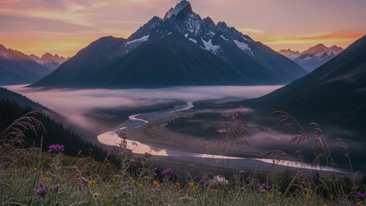 Whispers of Dawn in the Mountains