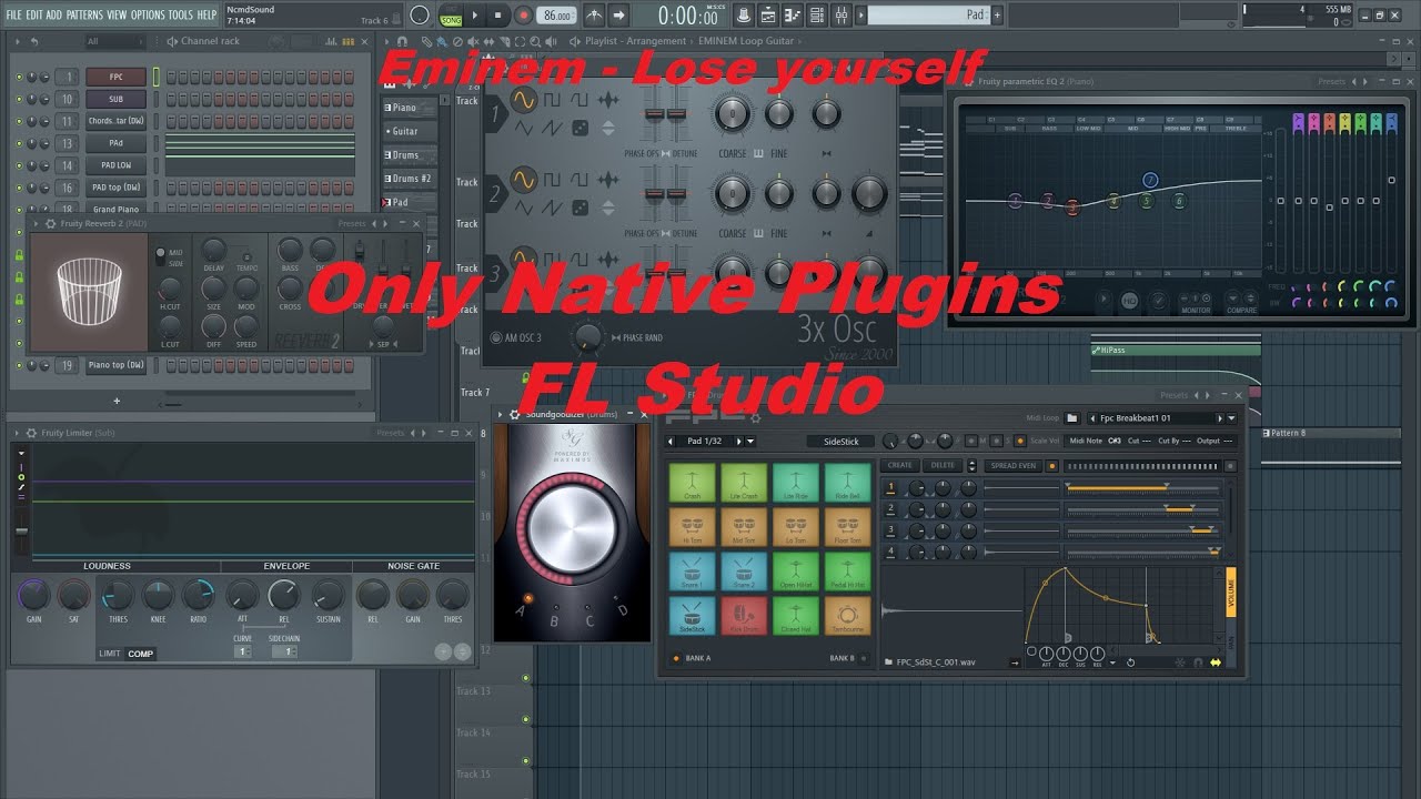 EMINEM - Lose yourself (Using Only Native Plugins In FL Studio) Free FLP