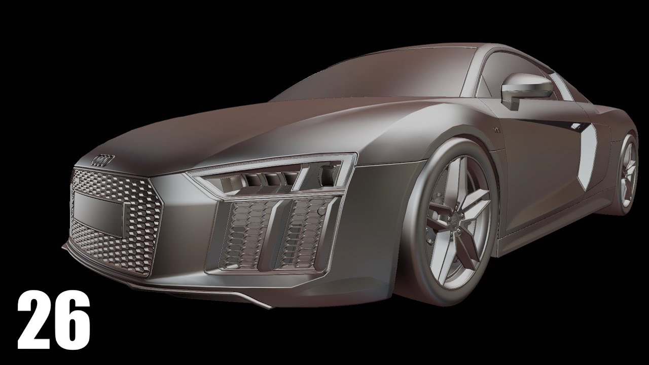Blender 2.90 Car Modeling - Part 26 [Finishing The Model]
