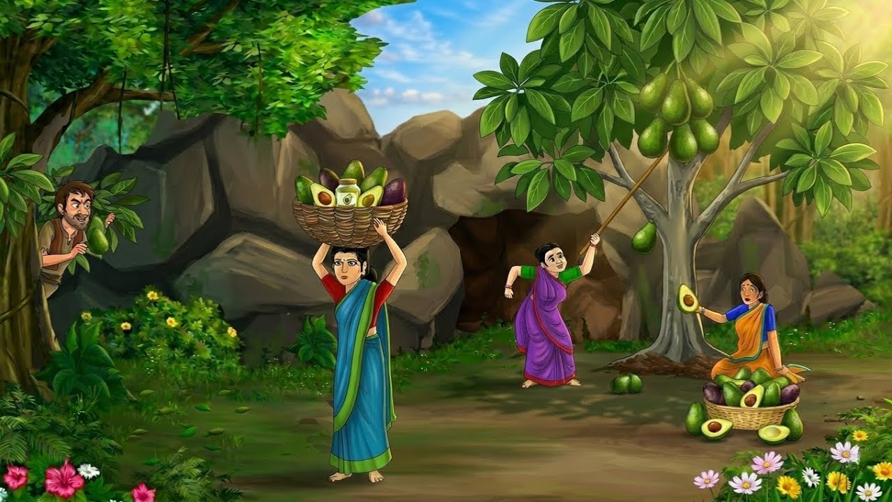 तीन बहनों का जादुई एवोकाडो का पेड़! 🥑😲 | Hindi Moral Story
