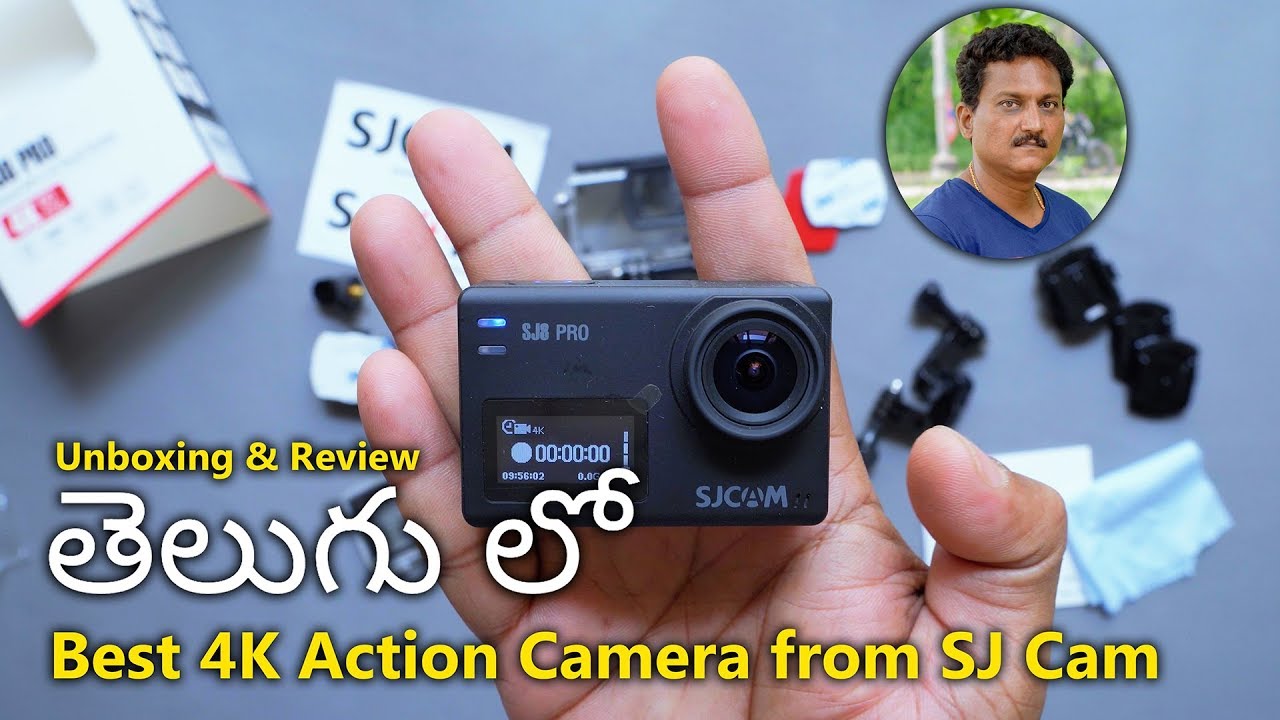 Best 4K Action Camera SJCam SJ8 Pro Unboxing in Telugu...