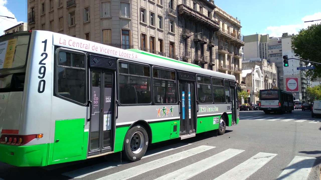 L&iacute;nea 129 nuevo interno 1290 Nuovobus BamBam OH1718L con aire acondicionado