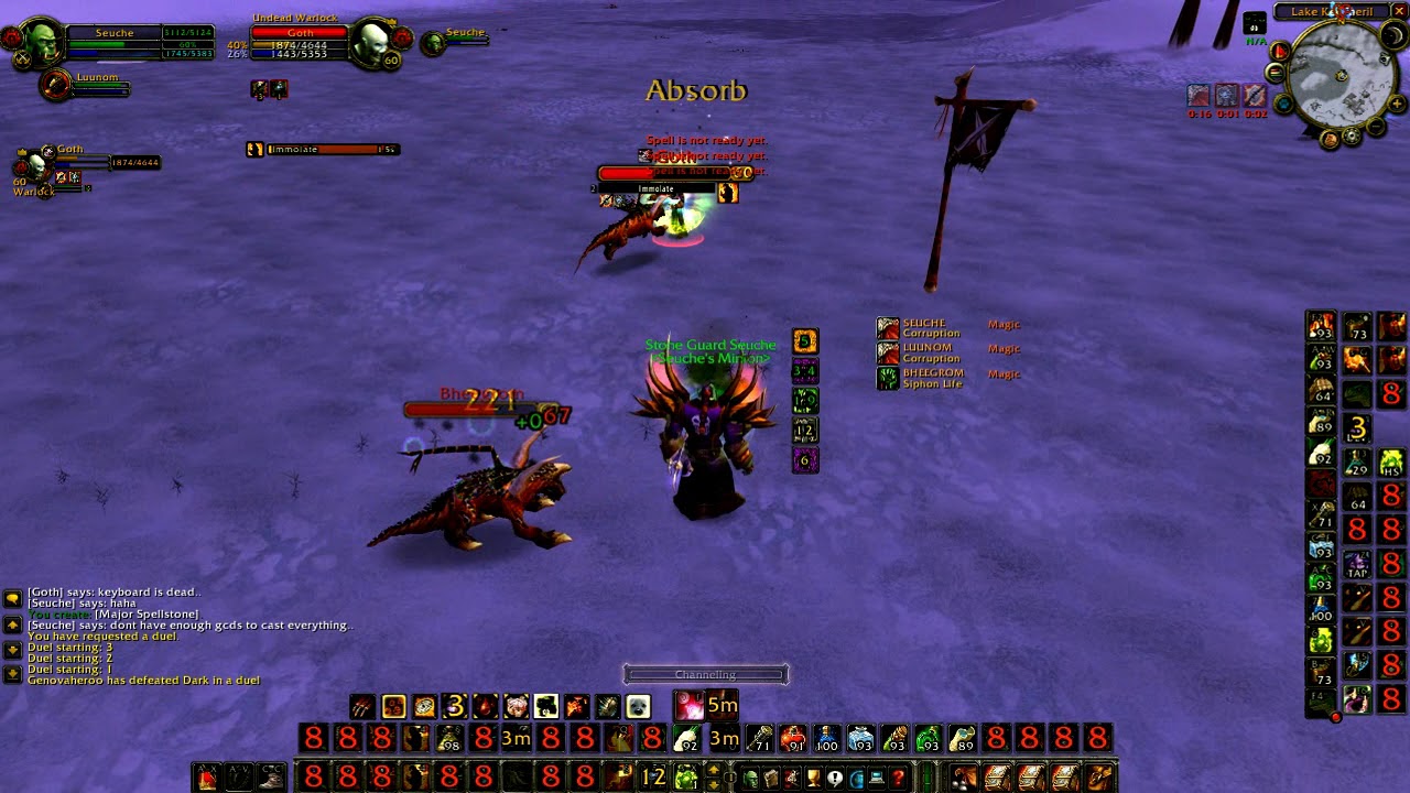 warlock fighting