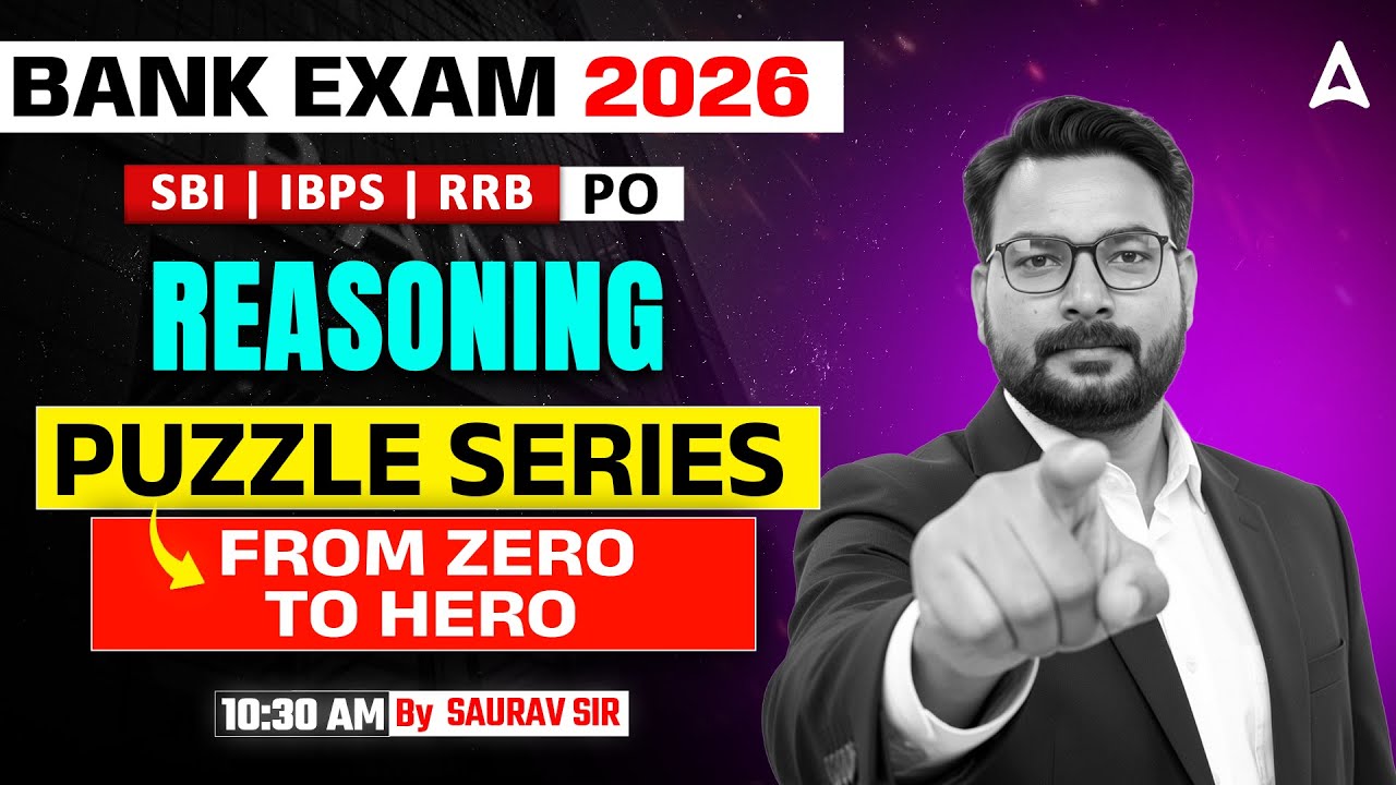 Bank Exams 2026 Reasoning | Puzzle Series Special For SBI, IBPS & RRB PO 2026 | By Saurav Sir