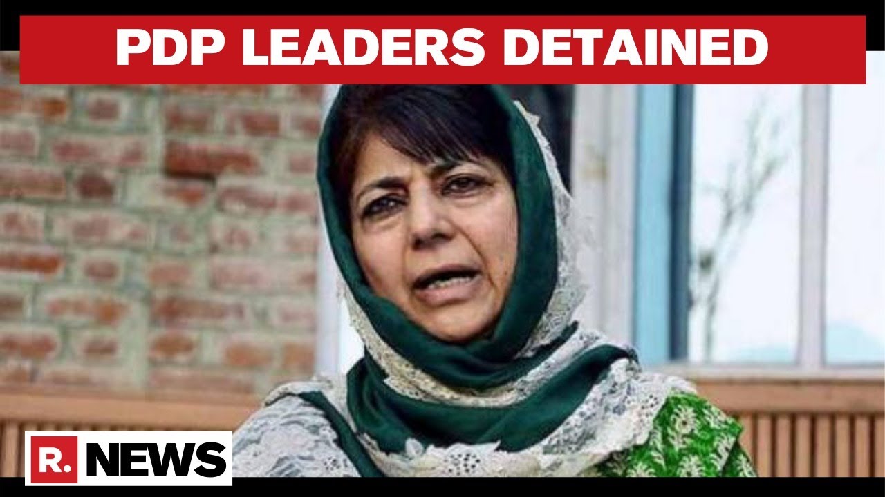 Mehbooba Mufti Slams Detention Of PDP Leaders Ahead Of DDC Results, Alleges 
