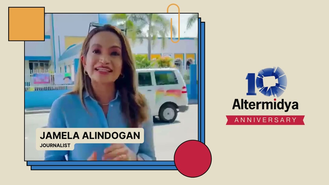 Altermidya 10th anniversary greetings - Jamela Alindogan