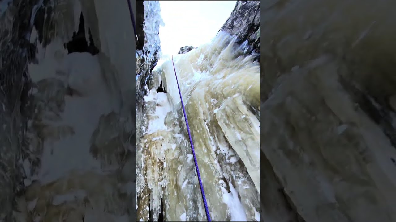 Breaking trail to Yukon Gold 02.19.26 | New Hampshire Ice Climbing #iceclimbing #mountains 