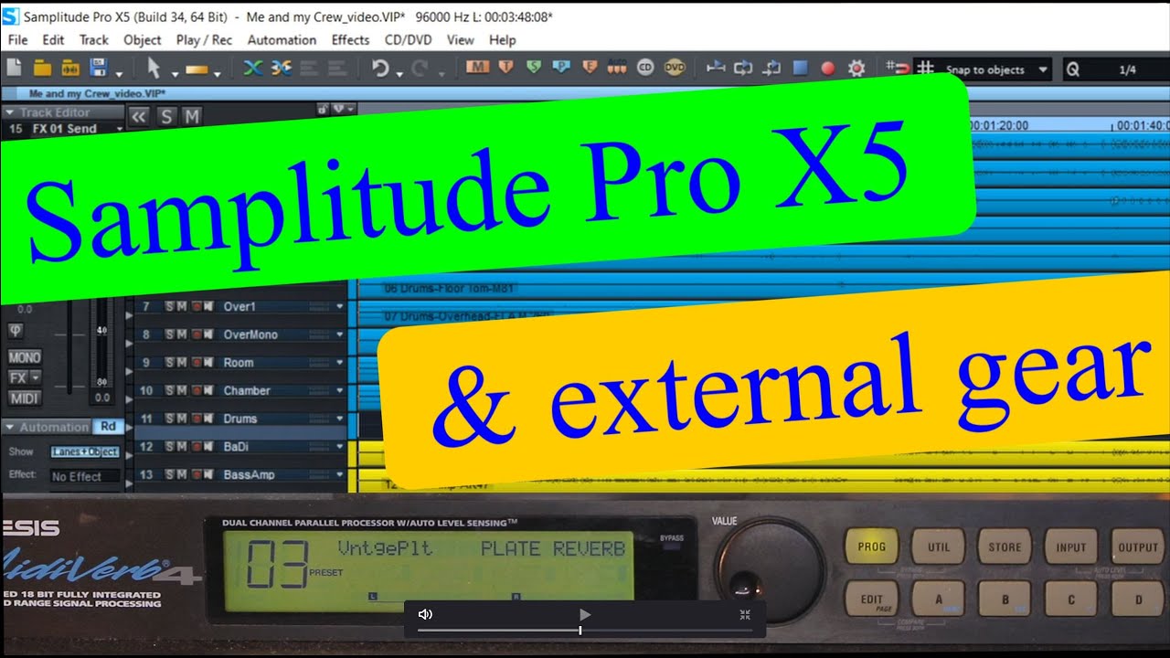Mixing with external gear with Samplitude Pro X5