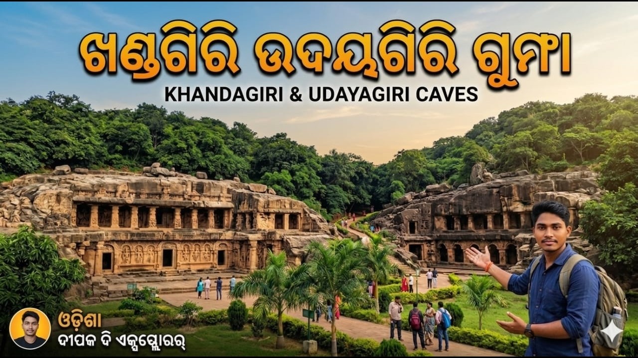 Khandagiri & Udayagiri Caves Bhubaneswar// Odisha tourism// Bhubaneswar touristplace#odiavlog #viral