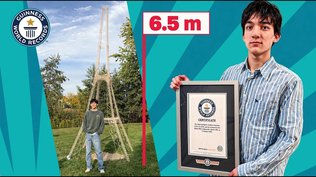 World's Tallest Toothpick Sculpture | Guinness World Records