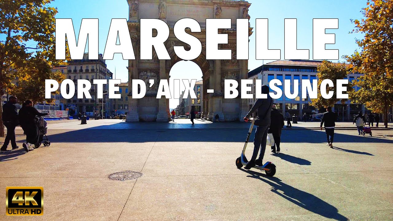 [4K] 🇫🇷 Marseille, FRANCE -  Walking from 