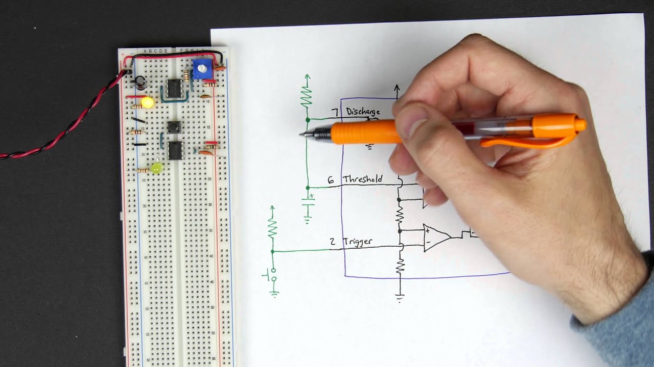 Monostable 555 timer - 8-bit computer clock - part 2