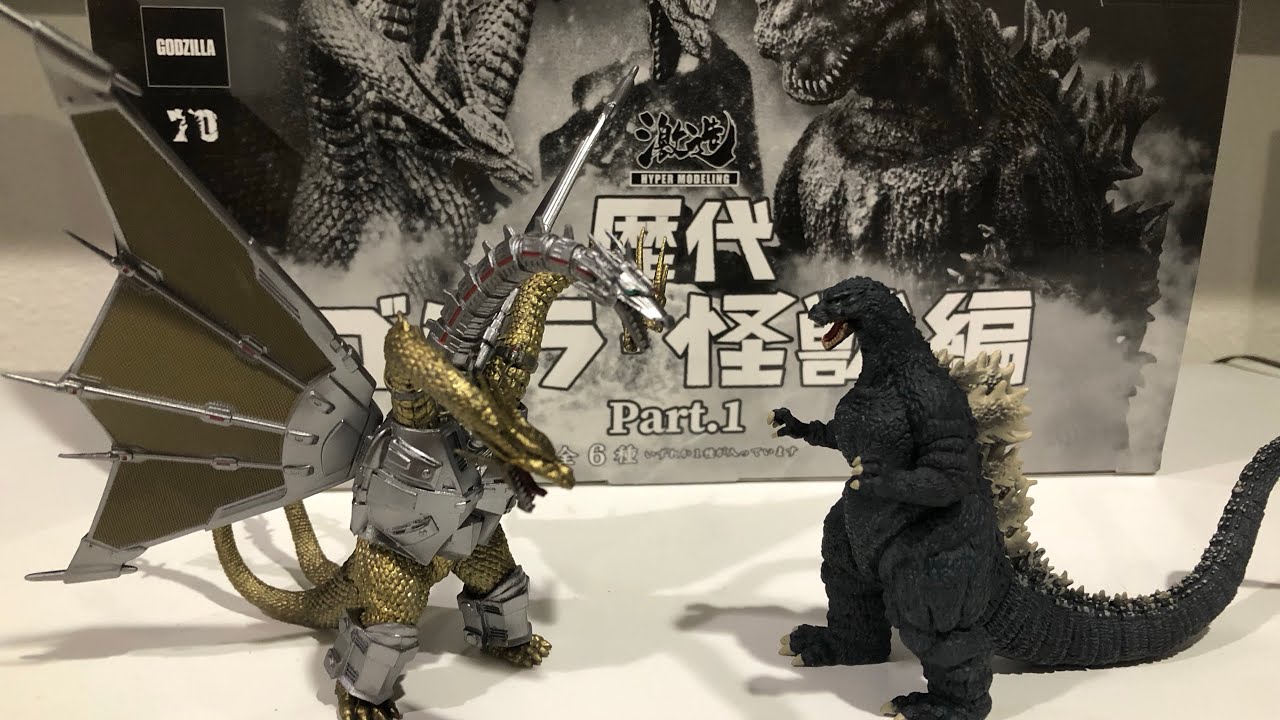 art spirits hyper modeling godzilla figures set