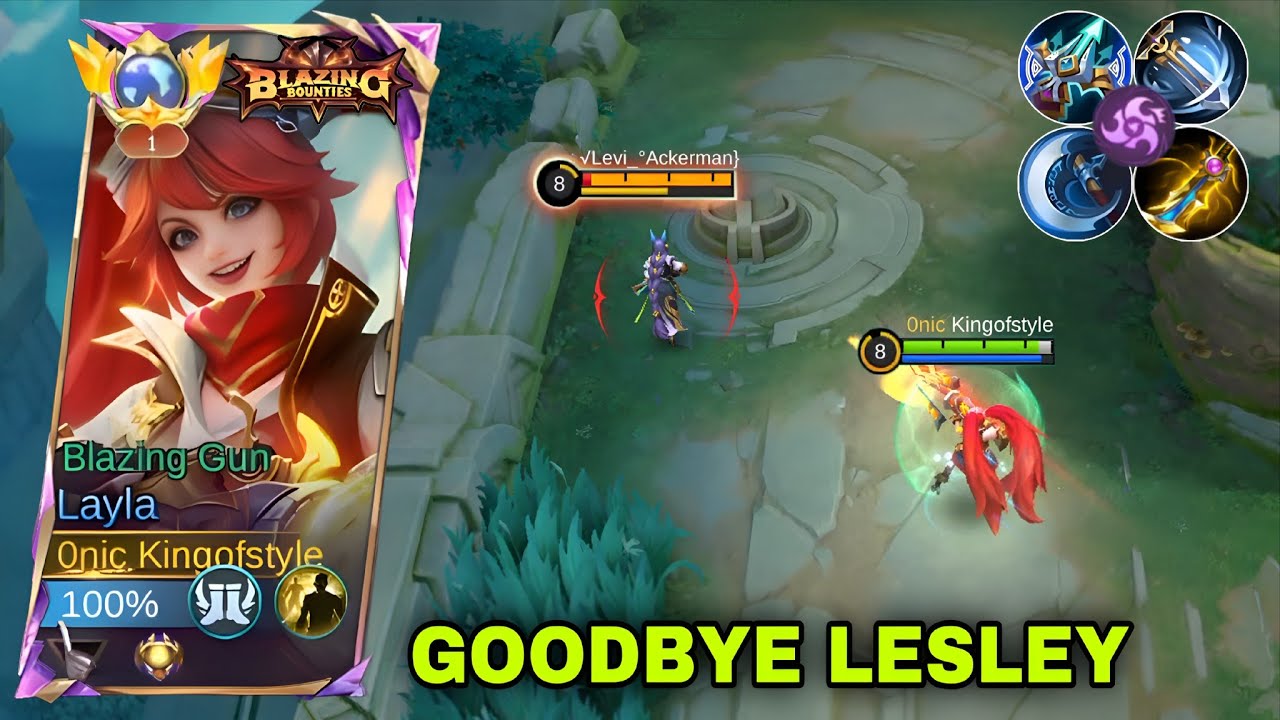 GOODBYE LESLEY NO LATE GAME🔥!! LAYLA ONE SHOT BUILD AND EMBLEM IS FINALLY HERE!! - MLBB