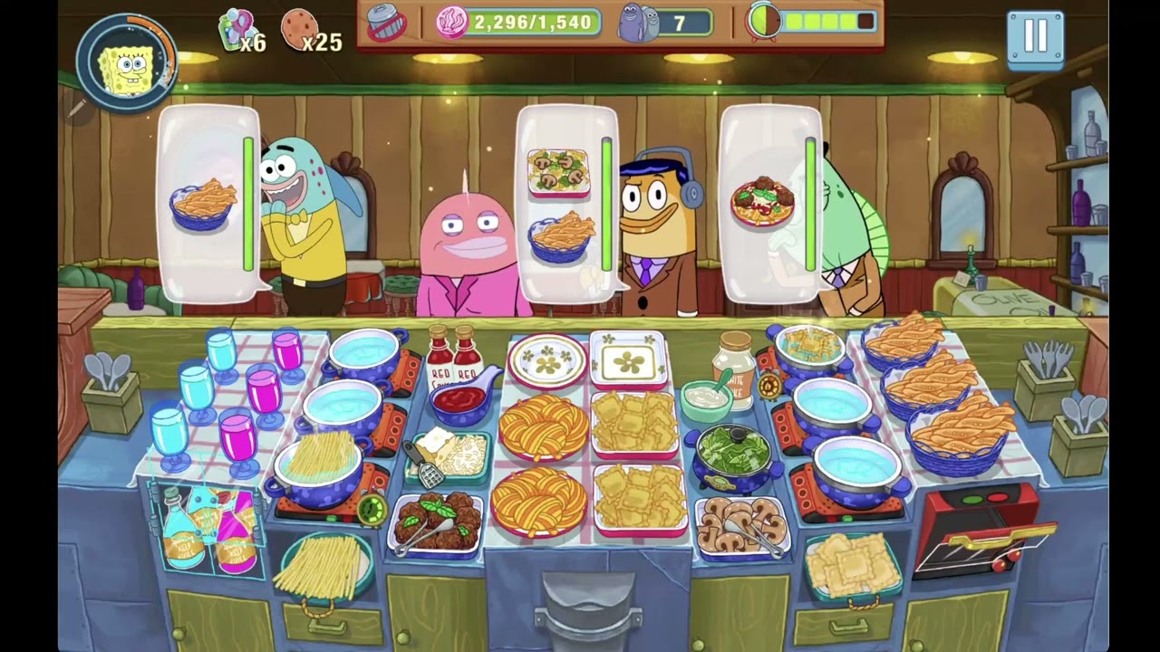SpongeBob Krusty Cook Off ➖ Pasta La Vista ➖ Level 60 ➖ No Boosters ➖ FULL STORY ➖ CaroGamesNL