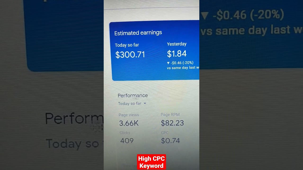 💵💸💸💵Google AdSense CPC  #shorts