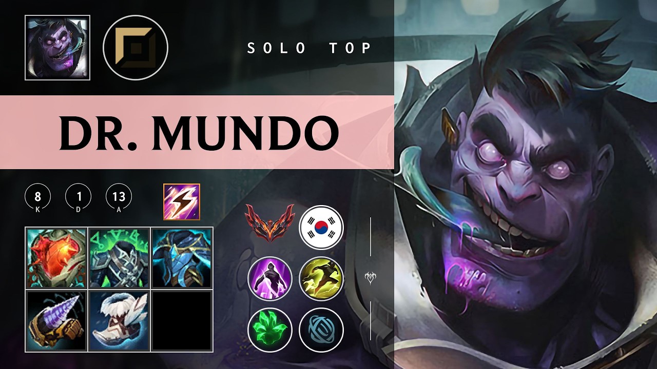 Dr. Mundo Top vs Malphite - KR Grandmaster Patch 26.05