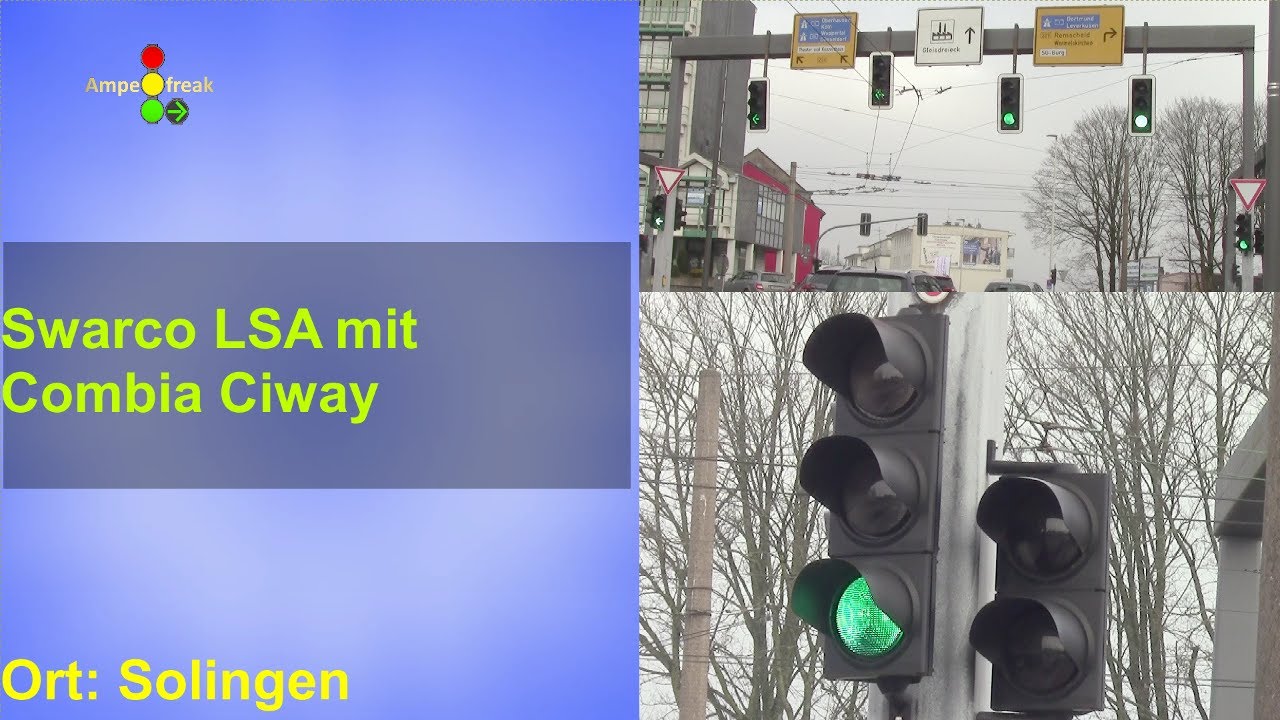 Swarco LSA mit Combia Ciway Signalgeber Werwolf/Bundesstraße 229/Schwertstraße in Solingen