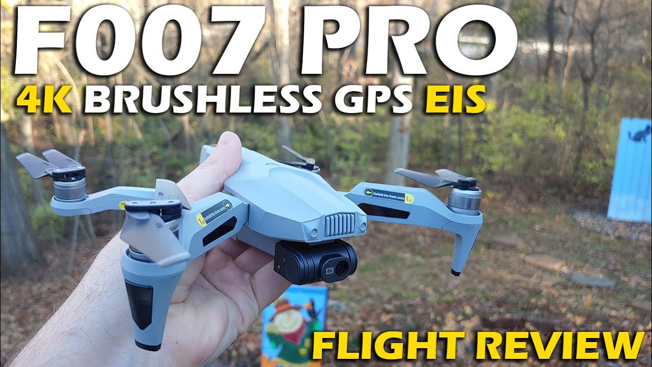 F007 Pro Brushless EIS 4k GPS Drone Flight Review