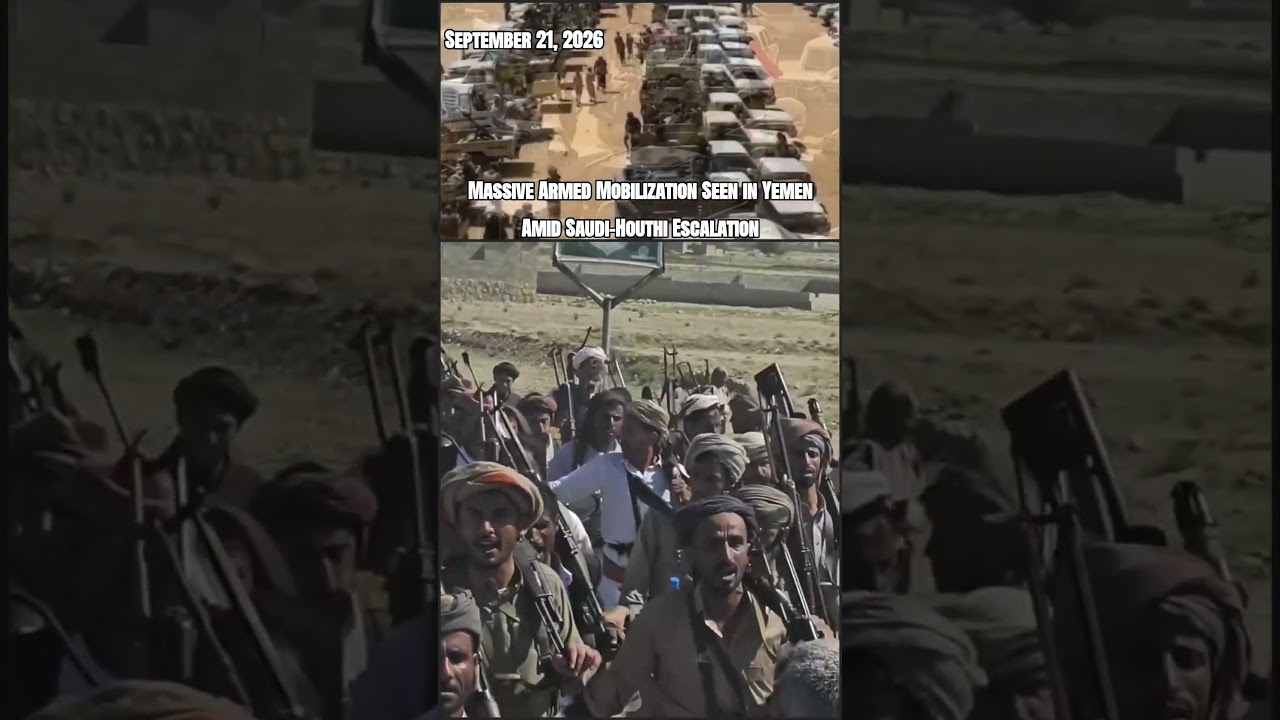 Massive Armed Mobilization Seen in Yemen Amid Saudi-Houthi Escalation