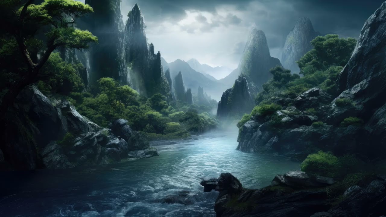 Relaxing Scenery with Calming Ambience #51 (Small River)