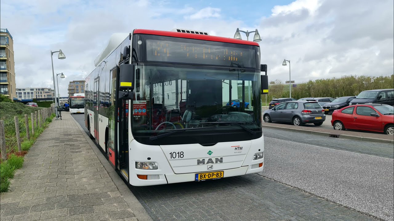 HTM lijn 24: Den Haag Kijkduin - Station Mariahoeve via Westduin | Omleiding | 2021 | 4K