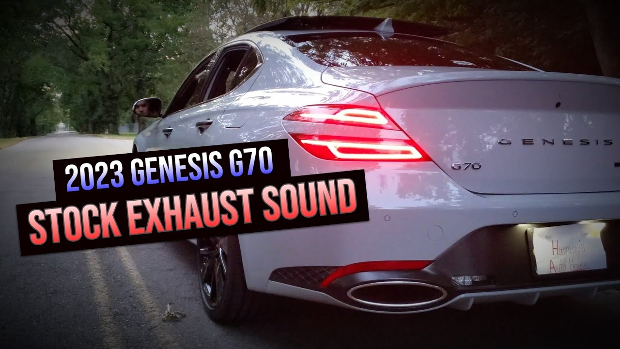 2023 Genesis G70 Exhaust - Aggressive Revs, Launches, & Drive-bys. Stock Exhaust Sound