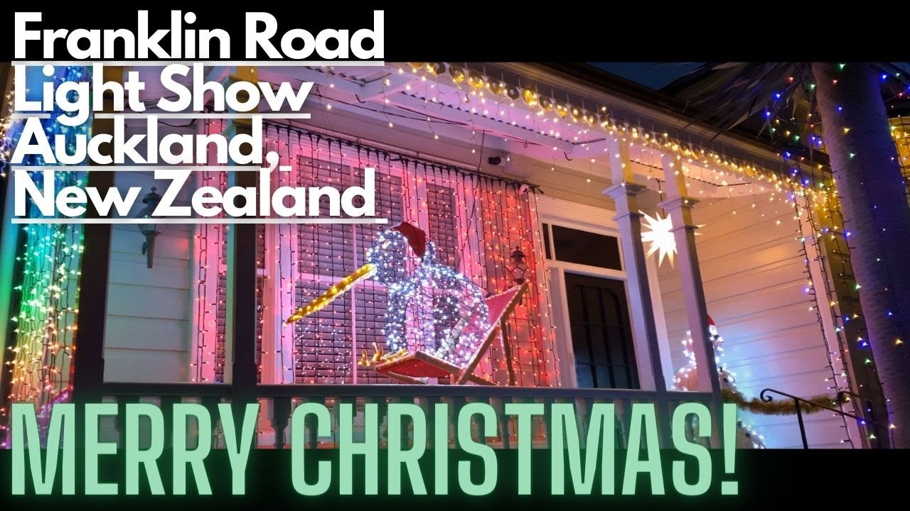 CHRISTMAS In Auckland, New Zealand - Franklin Road Lights | 4K Walking Tour