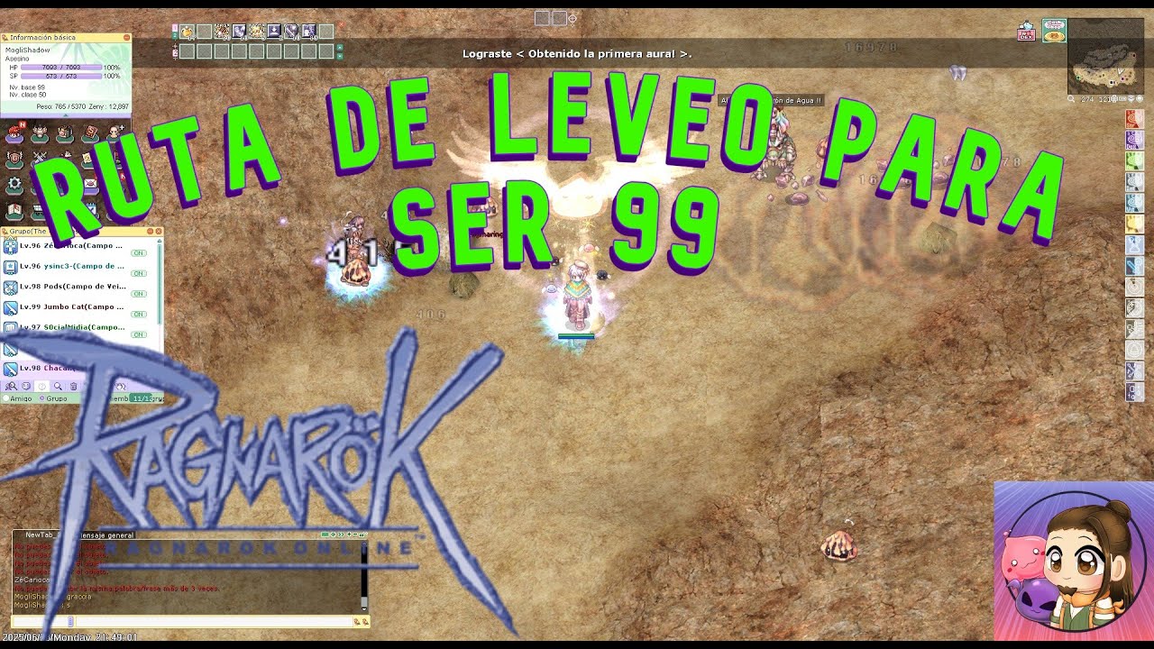Ruta completa de leveo del 1 al 99 en Ragnarok Online LATAM (Renewal) 2025 🎮