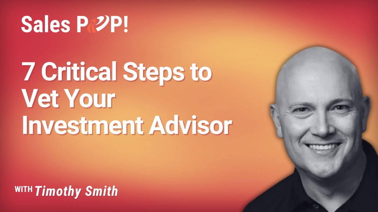 Spotting a Scam: A Founder's Guide to Financial Fraud Red Flags with Timothy Smith | SalesPOP!