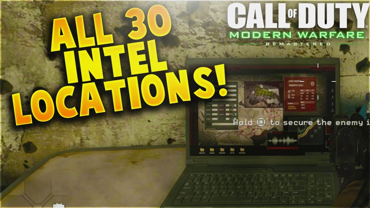 All 30 Intel Locations in Call of Duty 4 Modern Warfare Remastered! (Full Intel Guide COD 4 RM)