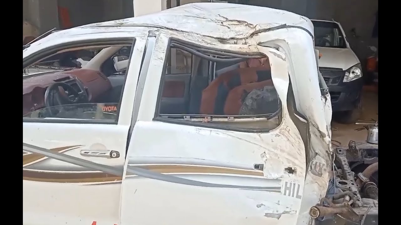 سمكرة خبطة تويوتا هيلوكس ابو ابراهيم للسمكره الحديثه 01063655579