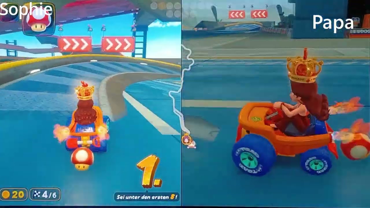 Mario Kart World auf der Switch 2 😱 | Vater-Tochter-Duell im 2-Player Modus Online