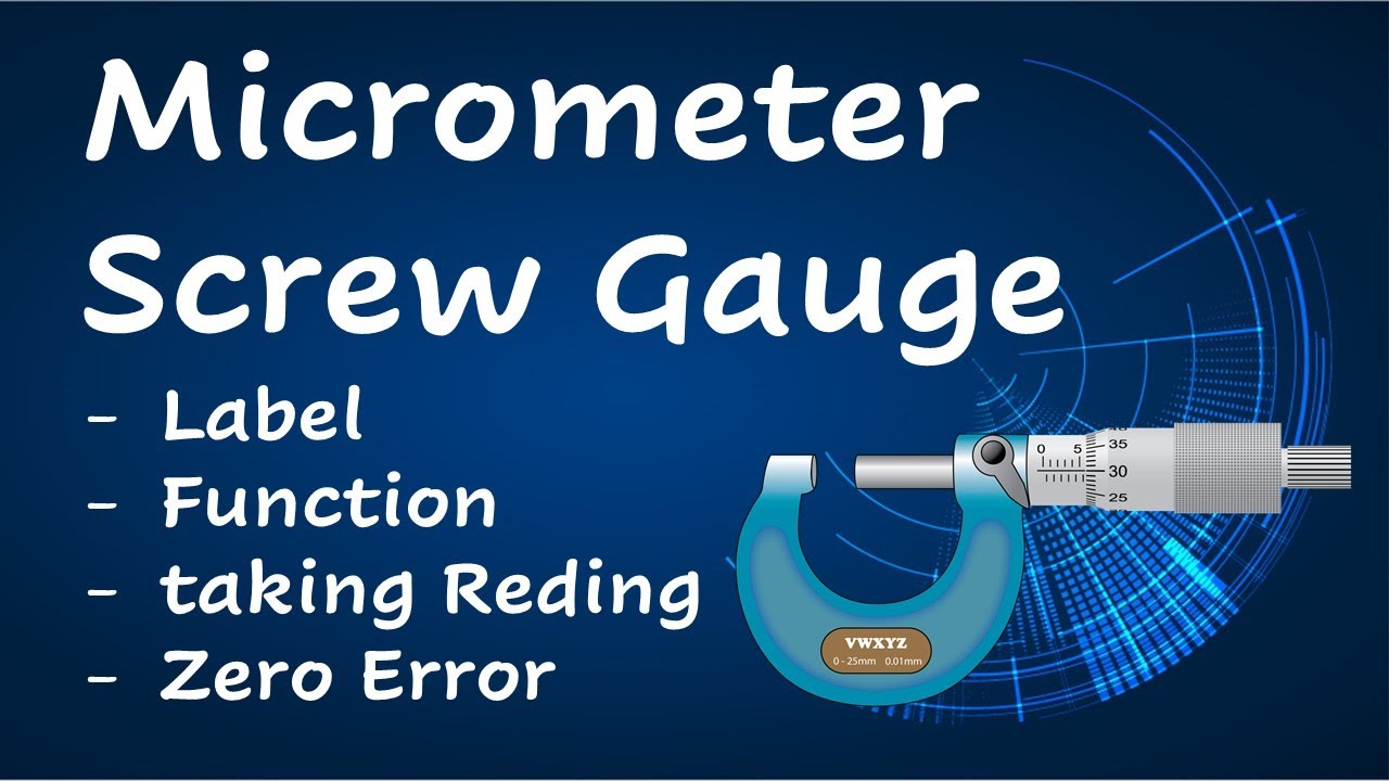 Микрометрический винтовой калибр — маркировка, функция, снятие показаний и погрешность нуля | Вве...