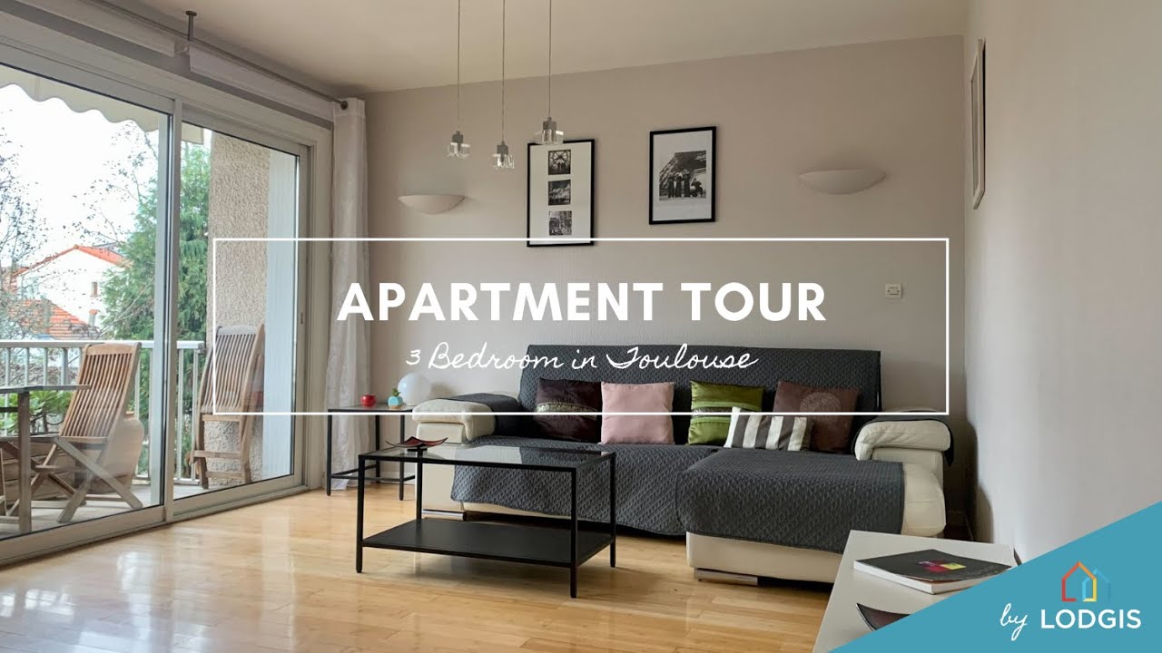 Apartment Tour // Furnished 3 Bedroom 87m2 in Toulouse – Ref : 4T322578