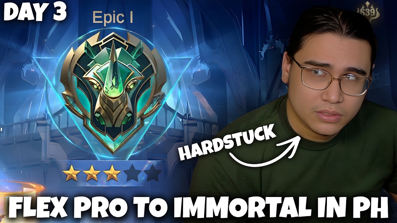 (SHORTS) HARDSTUCK IN EPIC?! SOLO FLEX PRO TO IMMORTAL IN PH SERVER - DAY 2 | MLBB