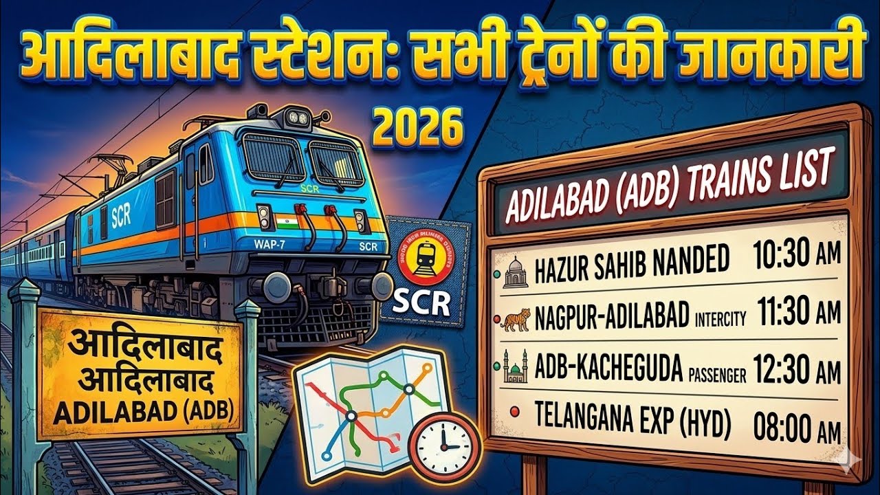 आदिलाबाद रेल्वे स्टेशन // Adilabad Railway Station // Indian Railways
