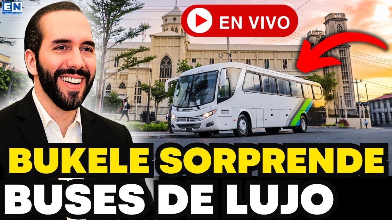 ¡EL SALVADOR NUNCA HA VISTO NADA IGUAL! LOS BUSES ALEGRES DE BUKELE SON EL FUTURO DEL TRANSPORTE
