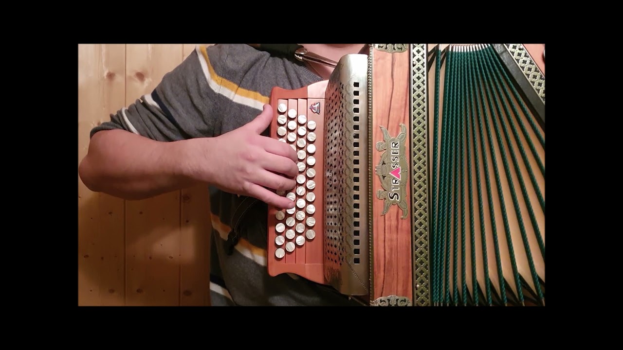 Strasser Harmonika Professional Indischer Apfel G C F B Midihörprobe