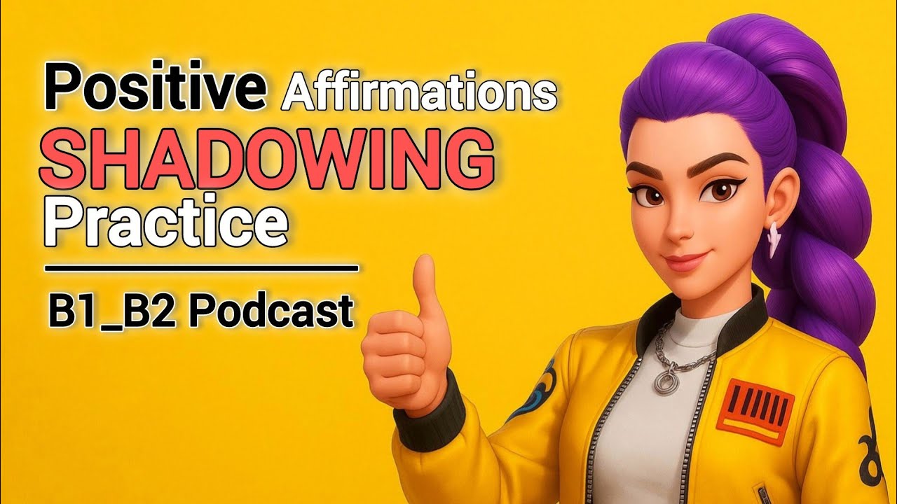 Positive Affirmations Shadowing for English Speaking Confidence | Sonic English Podcast