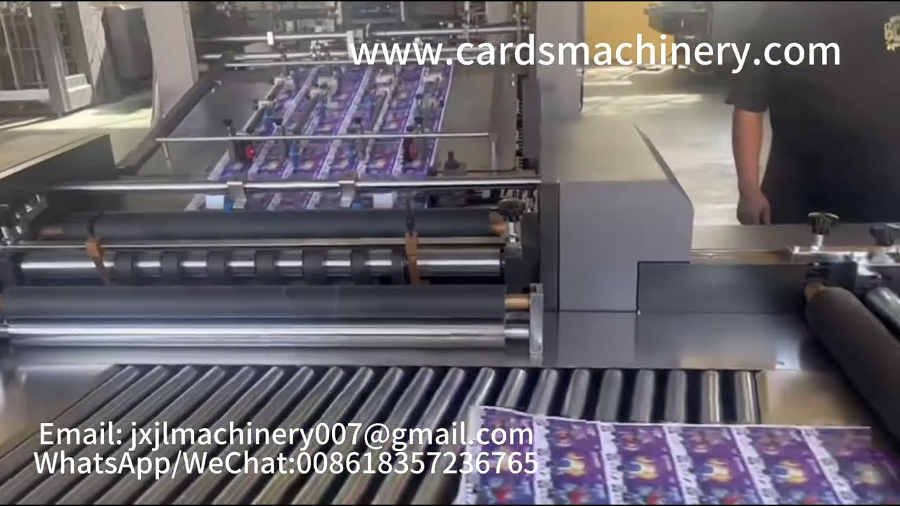 PK54-55 Automatic Game Cards Slitting And Collating Machine Card Punching Machine Manufacture
