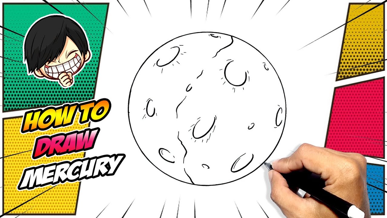 How to draw Mercury easy