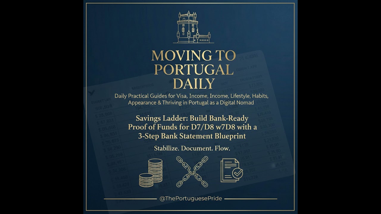 Savings Ladder: Build Bank-Ready Proof of Funds for D7/D8 with a 3-Step Bank Statement Blueprint