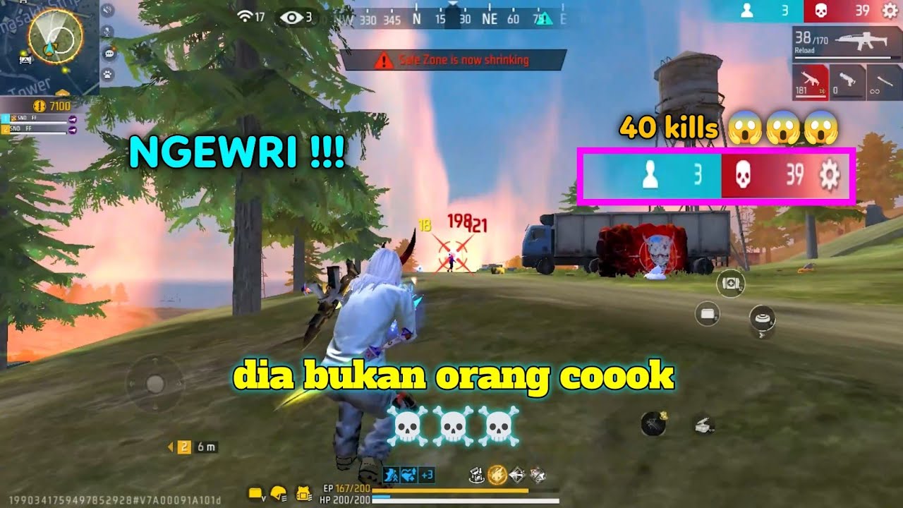 NGERI 😱 hampir semua musuh dia yg kill || gameplay terbaik freefire