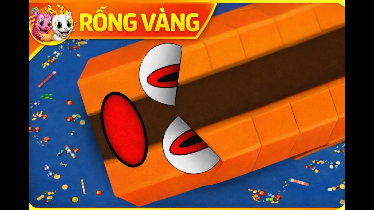 🐍WORMSZONE.IO | GIANT SLITHER SNAKE TOP 01 / Epic Worms Zone Best Gameplay! | Rồng Vàng