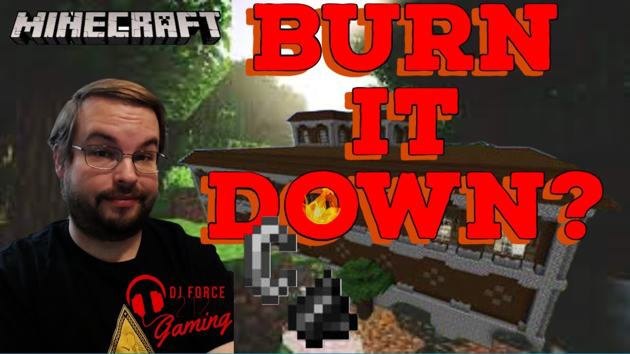 Surviving the Woodland Mansion or Burning It Down? - Minecraft Challenge!