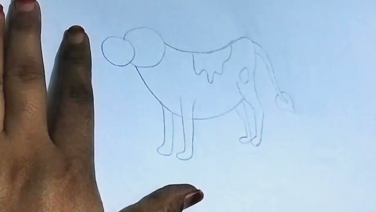 how to make a cow for kids. #drawing #childrensart #art #sskidsarttutorials #artandcraft #howtodraw