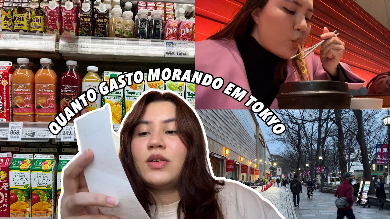 Vlog| Quanto gasto vivendo um dia normal em Tokyo: aluguel, mercado, restaurante e muito mais
