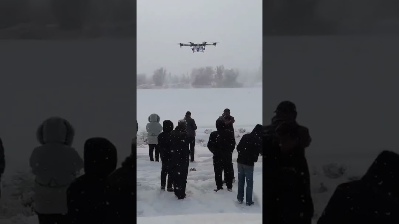 72-Liter High-Capacity Drone, Winter Snow Flight Test